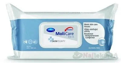 MoliCare SKIN Vlhké ošetrovacie utierky (modrá rada) 50ks