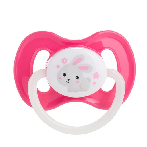 CANPOL BABIES Bunny&Company cumlík kaučuk čerešňa 6-18m ružový 1 kus