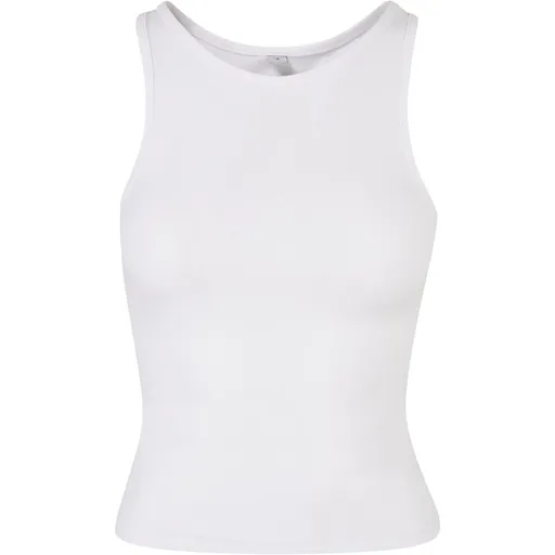 Build Your Brand Dámsky top Racer Back - Biela | 2XL