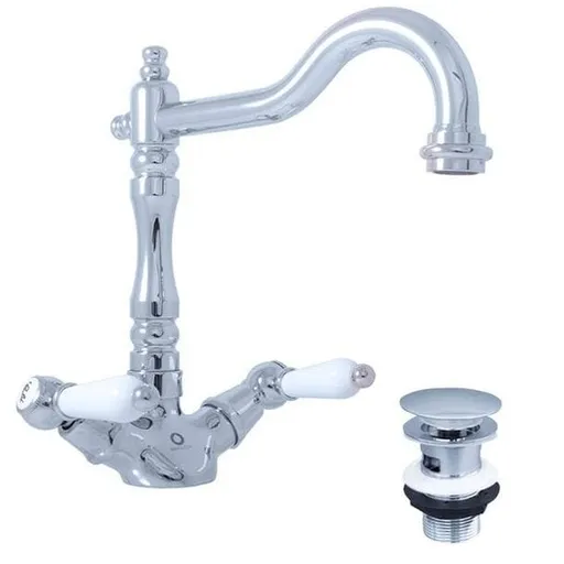 RAV SLEZÁK Morava umývadlová batéria s clic-clacom chróm mk521.0/8 MK521.08