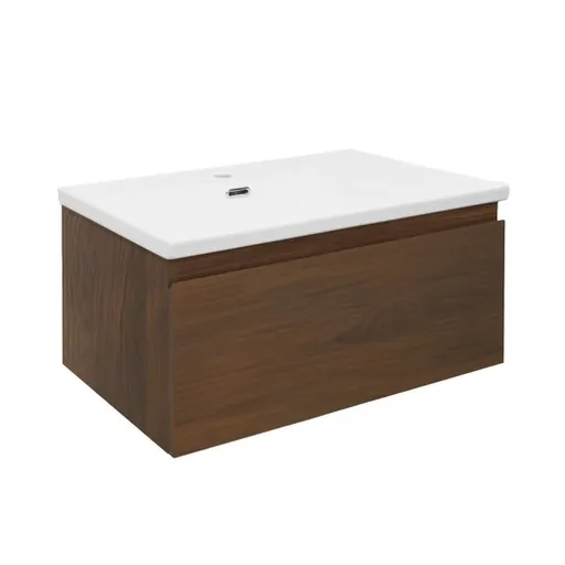 Kúpeľňová skrinka s umývadlom SAT B-Way 59x30x45 cm matný orech BWAY60NUTU1