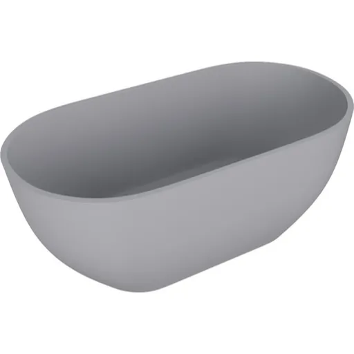 Polysan Reduta voľne stojaca vaňa 150x75 cm liaty mramor ľavá aj pravá šedá matná šedá matná 71843.31