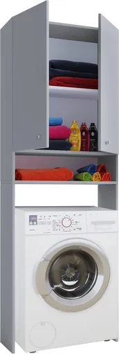 VCM Skříňka na pračku Lona, šedá