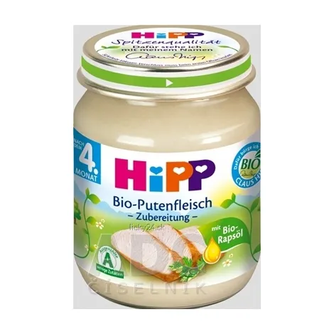 HiPP Príkrm BIO Morčacie mäso - pyré