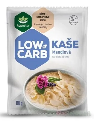 topnatur LOW CARB KAŠA Mandľová, instantná zmes, 60g