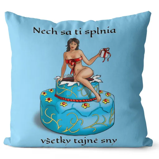 Vankúš Tajné sny – žena (Veľkosť: 55 x 55 cm)