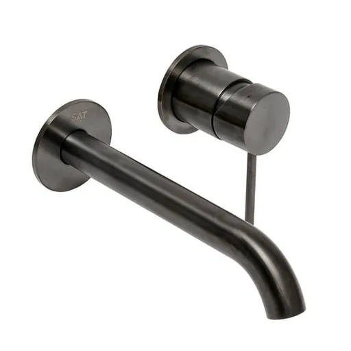 Umývadlová batéria SAT Aurum vrátane podomietkového telesa brúsený gun metal SATBAUR101BGM