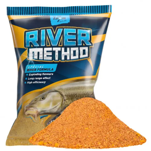 Carp zoom krmítková zmes river method 2 kg - med broskyňa
