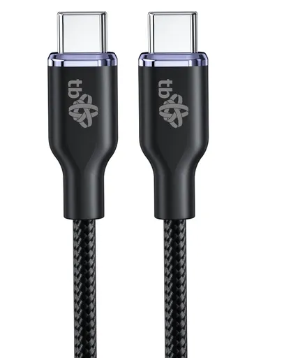 TB USB C - USB C 60W Glamour kábel 1,5m čierny
