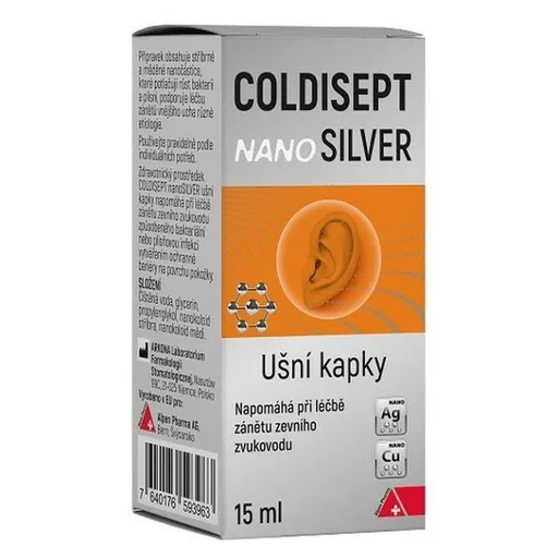 COLDISEPT Nanosilver ušné kvapky 15 ml
