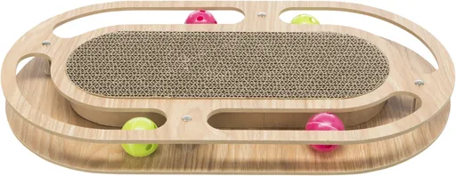 Trixie škrabadlo v drevenom ráme s loptičkami 45 x 4 x 25 cm