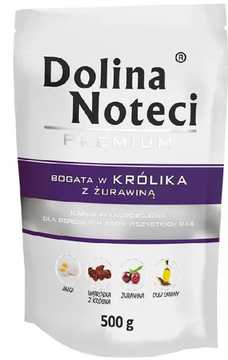 Dolina Noteci Premium králičie s brusnicami 500 g