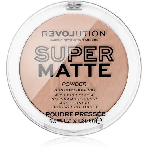 Revolution Relove Super Matte Powder zmatňujúci púder odtieň Beige 6 g