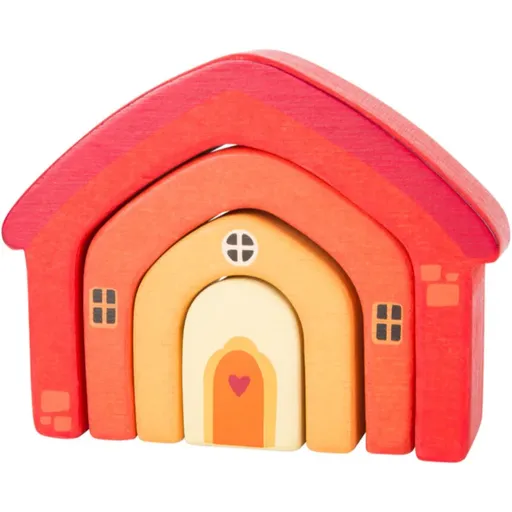 Small foot Wooden Building Blocks House aktivity hračka z dreva 12 m+ 4 ks