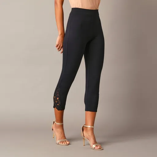 3/4 legíny s macramé a pružným pásom