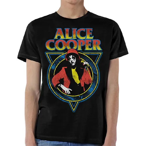 Alice Cooper tričko Snake Skin Čierna S