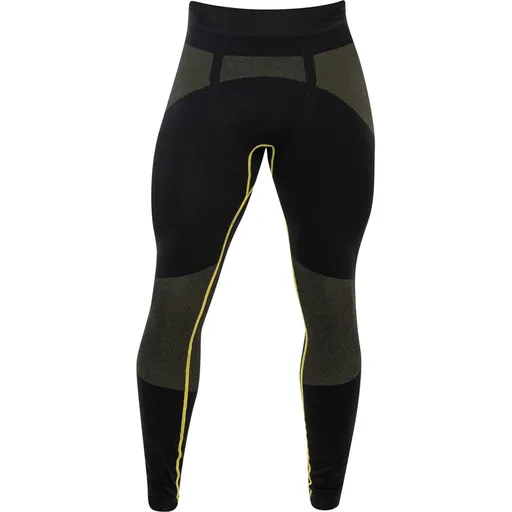 Ardon Bezšvové funkčné pánske nohavice AKREC - Čierna / žltá | XL