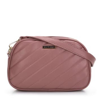 Dámska crossbody kabelka Wittchen vyrobená zo šikmo prešívanej ekologickej kože 97-4Y-758-P