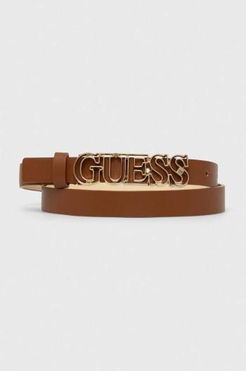 Pásek Guess SESTRI dámský, hnědá barva, BW9091 P4220