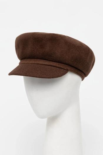 Vlnená čiapka Kangol WOOL SPITFIRE hnedá farba, vlnený, 0259BC.TB274