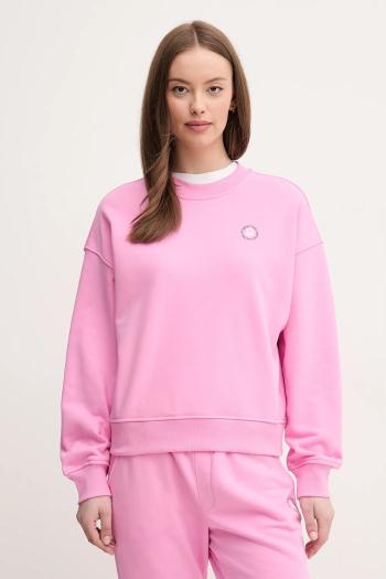 Mikina United Colors of Benetton ružová farba, s potlačou, 31NB3M07K