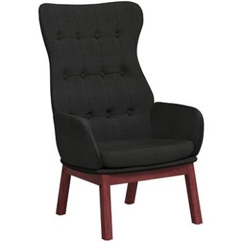 Relaxačné kreslo čierne textil, 341274