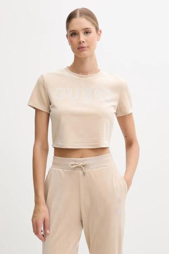 Detské tričko Guess COUTURE béžová farba, V3BI01 K0232