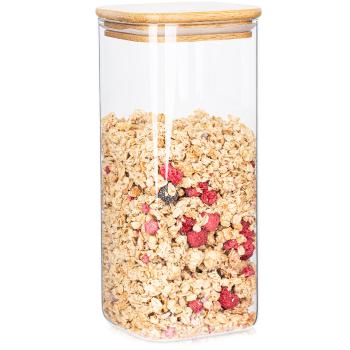 4Home Bamboo üveg élelmiszer tároló bambusz fedéllel, 1500 ml, 1500 ml