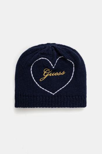Detská čiapka Guess tmavomodrá farba biela, A4BZ00 Z39W0