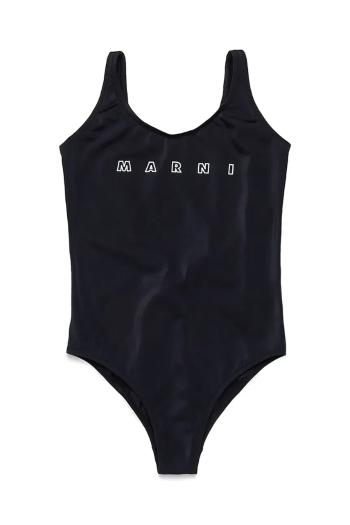 Jednodielne detské plavky Marni MM20F SWIMSUIT čierna farba, M01350