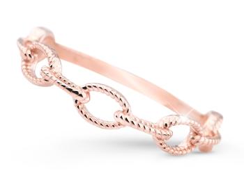 Cutie Jewellery Moderný prsteň z ružového zlata Z5029-X-4 60 mm