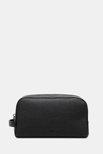 Kožená kozmetická taška Calvin Klein čierna farba, LV04D1036G
