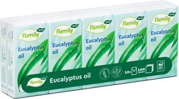 Papírzsebkendő TENTO Family Eucalyptus 10x 10 db
