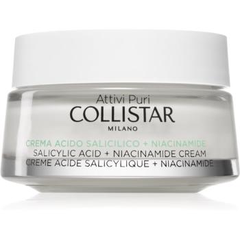 Collistar Attivi Puri Salicylic Acid + Niacinamide upokojujúci krém s kyselinou salicylovou 50 ml