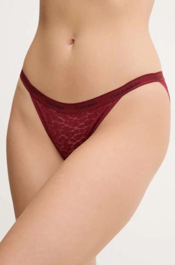 Nohavičky Calvin Klein Underwear bordová farba, 000QD5213E