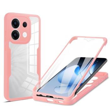 DUAL Obojstranný kryt s fóliou Oppo Reno13 5G ružový