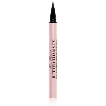 Too Faced Better Than Sex Easy Glide Waterproof Liquid Eyeliner tartós szemfilc árnyalat Black 6 ml