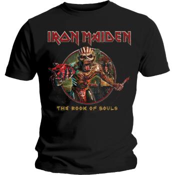 Iron Maiden tričko Book of Souls Eddie Circle Čierna XXL