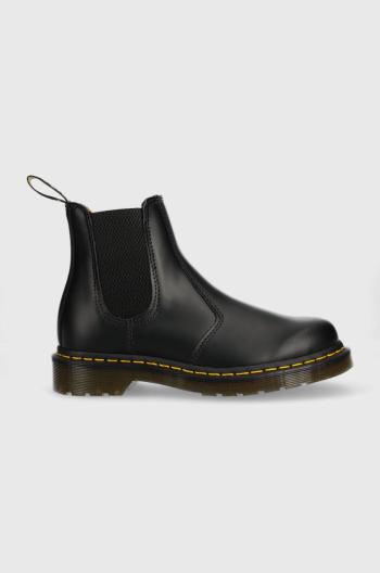 Kožené topánky chelsea Dr. Martens 22227001-black, dámske, čierna farba, na plochom podpätku,