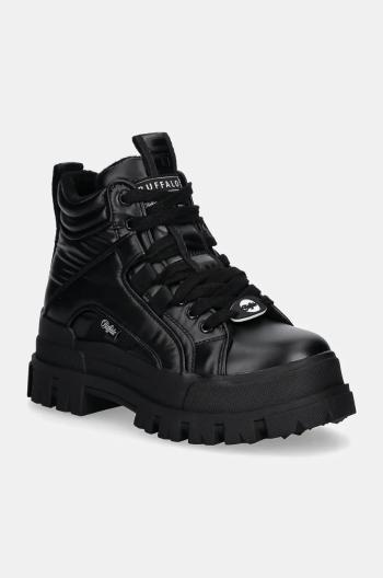 Workery Buffalo Aspha Nc Mid dámske, čierna farba, na platforme, 1622499-BLK