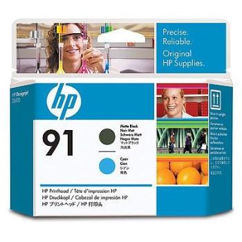 HP 91 C9460A matná čierna/azúrová (matte black/cyan) originálna tlačová hlava