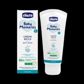 CHICCO CHICCO Krém vyživujúci Baby Moments 85% prírodných zložiek 100 ml