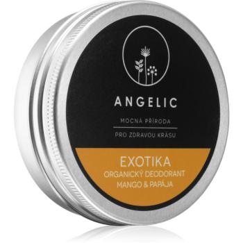 Angelic Organický deodorant "Exotica" Mango & Papaya krémový dezodorant v BIO kvalite 50 ml