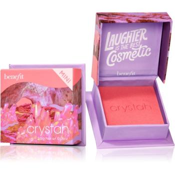 Benefit Crystah WANDERful World Mini púdrová lícenka odtieň Strawberry pink 2,5 g