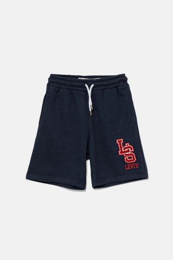 Detské krátke nohavice Levi's MONOGRAM SHORTS tmavomodrá farba, 9EM368