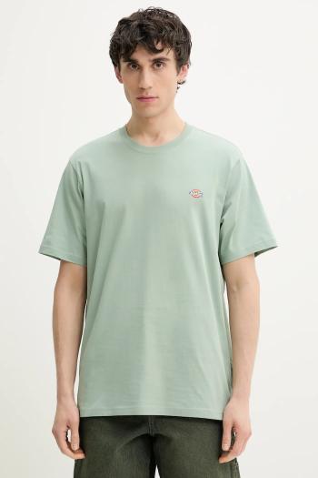 Bavlnené tričko Dickies pánske, zelená farba, s potlačou, DK0A4XDBK361