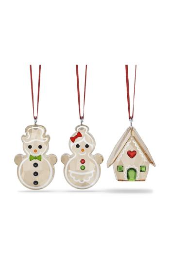 Závesná dekorácia Swarovski HOLIDAY CHEERS 3-pak priehľadná farba, 5701511