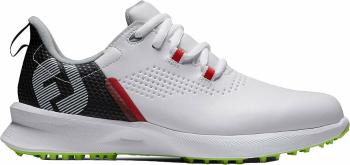 Footjoy Fuel White/Black/Lime 32,5 Juniorské golfové topánky