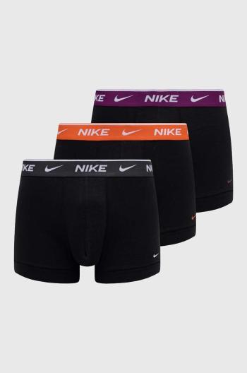 Boxerky Nike 3-pak pánske, čierna farba