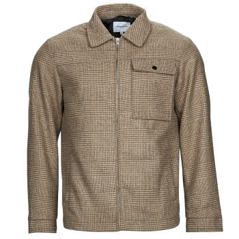 Jack & Jones  JJJOHNSON WOOL JACKET  Kabáty Béžová